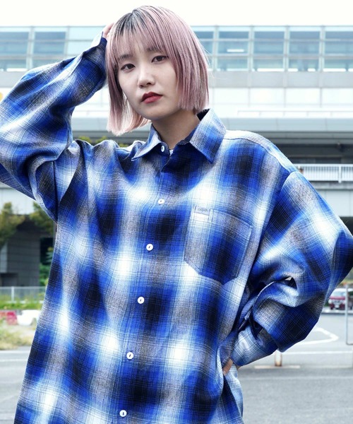 Cal Top（キャルトップ） シャツ OMBRE CHECK L/S SHIRTS オンブレ