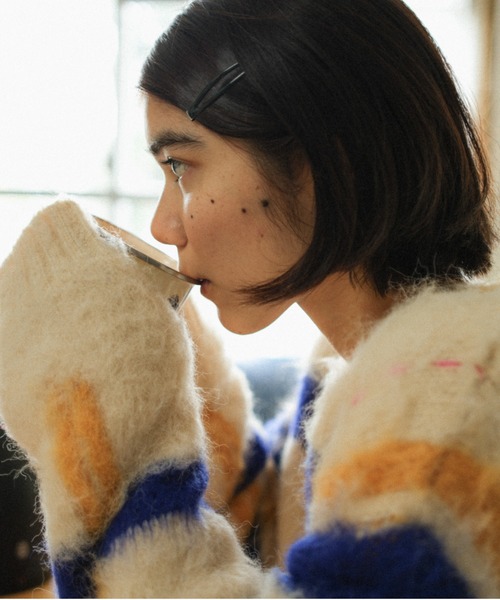 PAMM（パム） ニット セーター 透明な空気のチェックニット レディース