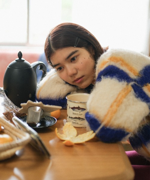 PAMM（パム） ニット セーター 透明な空気のチェックニット レディース