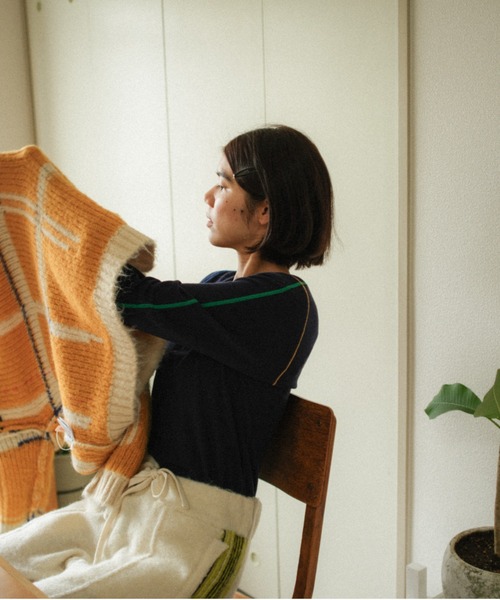 PAMM（パム） ニット セーター 透明な空気のチェックニット レディース