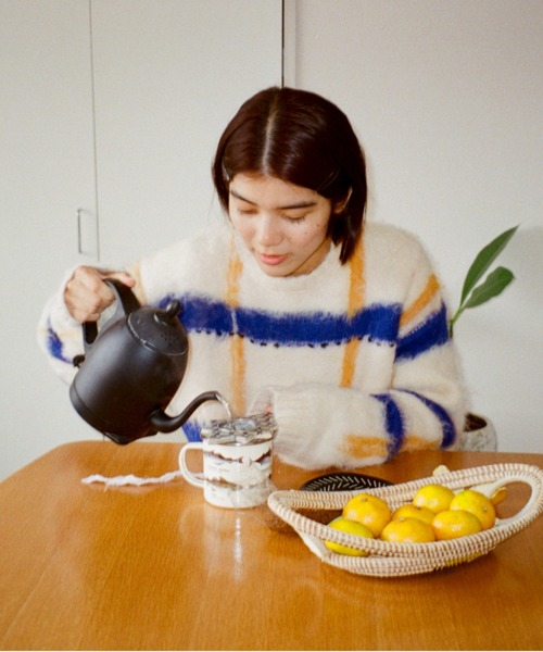 PAMM（パム） ニット セーター 透明な空気のチェックニット レディース