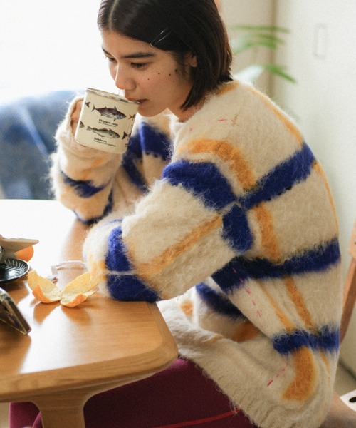 PAMM（パム） ニット セーター 透明な空気のチェックニット レディース