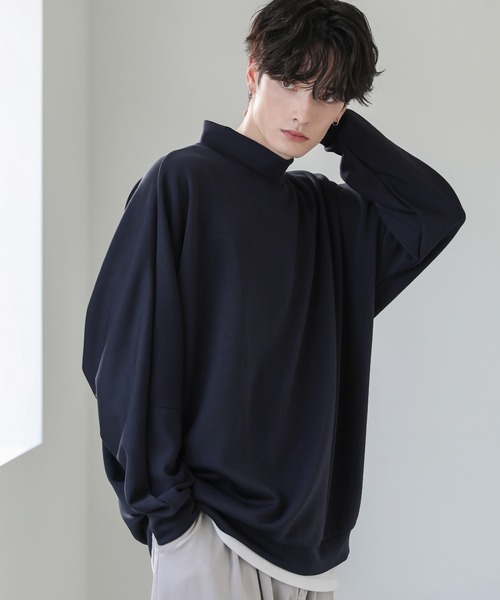 ASTRONOMY tシャツ ドルマンスリーブポンチモックネックプルオーバー