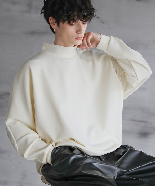 ASTRONOMY tシャツ ドルマンスリーブポンチモックネックプルオーバー