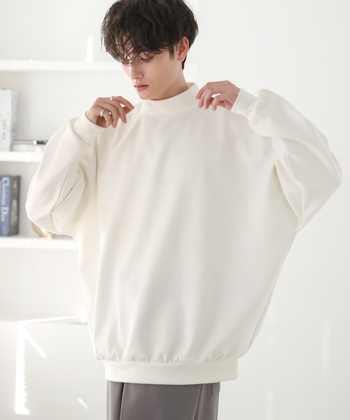 ASTRONOMY tシャツ ドルマンスリーブポンチモックネックプル