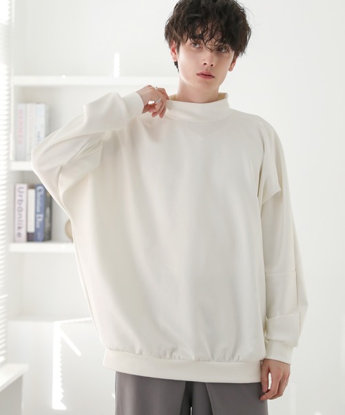 ASTRONOMY tシャツ ドルマンスリーブポンチモックネックプルオーバー