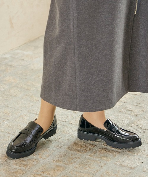 Mode et Jacomo（モードエジャコモ） ローファー 厚底コインローファー