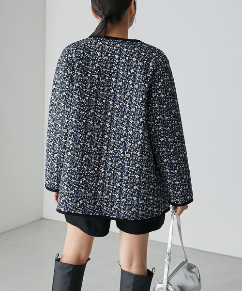 forksy.（フォルクシー） コート アウター 「forksy.」小花柄中綿