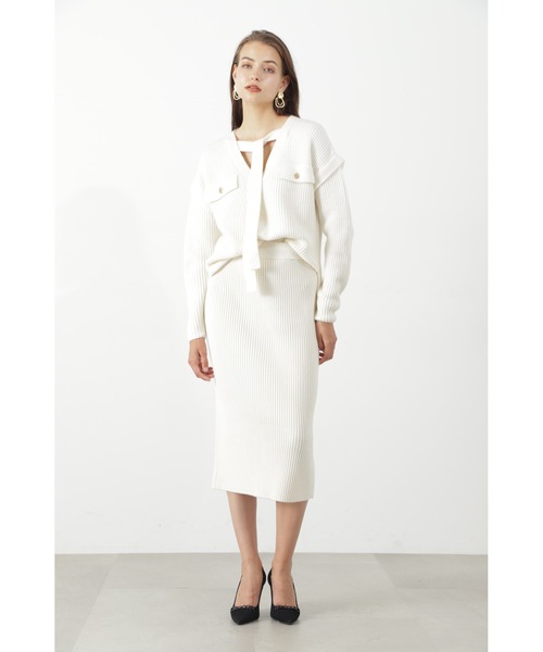 PINKY&DIANNE（ピンキー アンド ダイアン） スカート RIBニットタイト