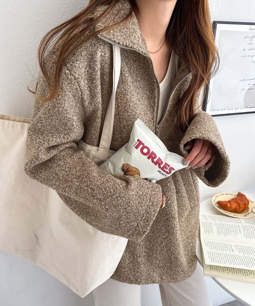 美品 pheeny フィーニー ハーフジップ プルオーバー タグ付き ハーフジッププルオーバー【ホワイト】 | Kichi