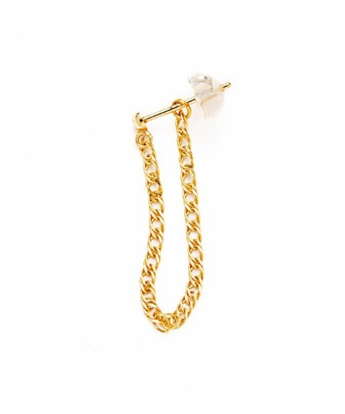 【les bon bon】片耳ラッドチェーンピアス les bonbon ピアス 「les bon bon」rad chain pierce BOB40