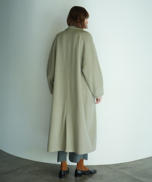 CLANE クラネ　ウール　ボアロングチェスターコート　マキシ丈 CLANE（クラネ） コート チェスターコート DOUBLE WOOL LONG COAT