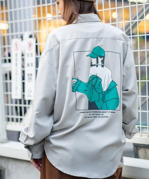 UNIT（NIXON） シャツ 「UNIIT/ユニット」 ガールズバックプリント