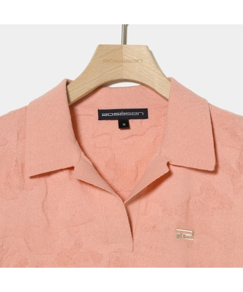 ポロシャツ ポロ 「Rosasen/GOLF」カモフラジャカード半袖ニットポロ レディース Rosasen ポロシャツ ポロ 「Rosasen/GOLF」カモフラジャカード