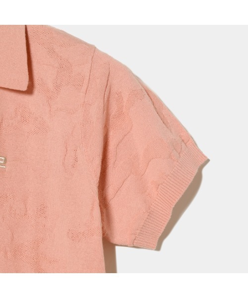 ポロシャツ ポロ 「Rosasen/GOLF」カモフラジャカード半袖ニットポロ レディース Rosasen ポロシャツ ポロ 「Rosasen/GOLF」カモフラジャカード
