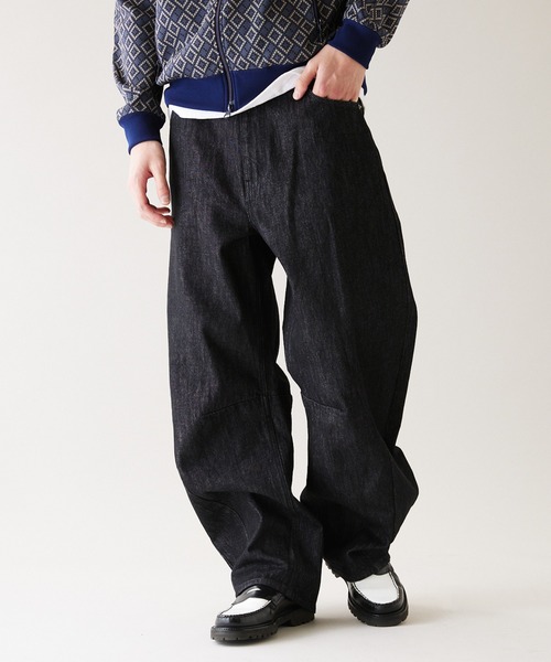STANDARD JOUNALスタンダードジャーナル ブラックデニムスラックス JOURNAL STANDARD ジーンズ 「ZOZO限定」Tuck Over DENIM