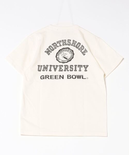 tシャツ 「日本製」グリーンボウル 「GREEN BOWL」Organic CottonT-shirts (C柄 NORTHE SHORE） レディー GREEN BOWL tシャツ 「日本製」グリーンボウル 「GREEN BOWL