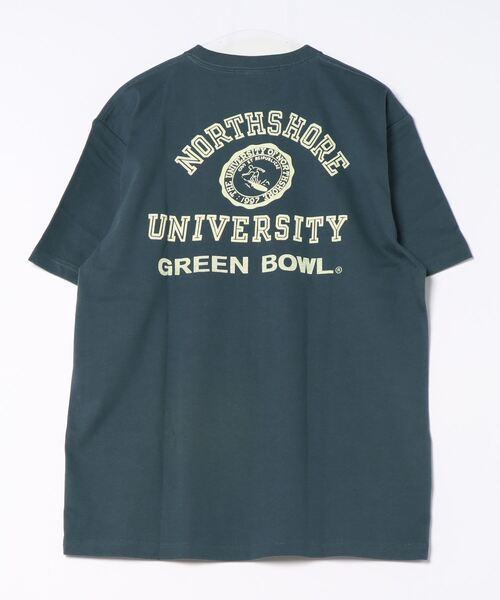 tシャツ 「日本製」グリーンボウル 「GREEN BOWL」Organic CottonT-shirts (C柄 NORTHE SHORE） レディー GREEN BOWL tシャツ 「日本製」グリーンボウル 「GREEN BOWL