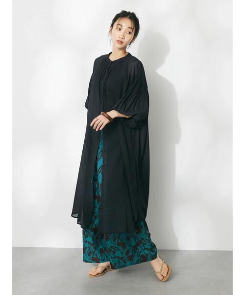 ★送税込★セクシー フィット シャーリングワンピース 2色 CRAFT STANDARD BOUTIQUE ワンピース ヴィンテージボイル袖