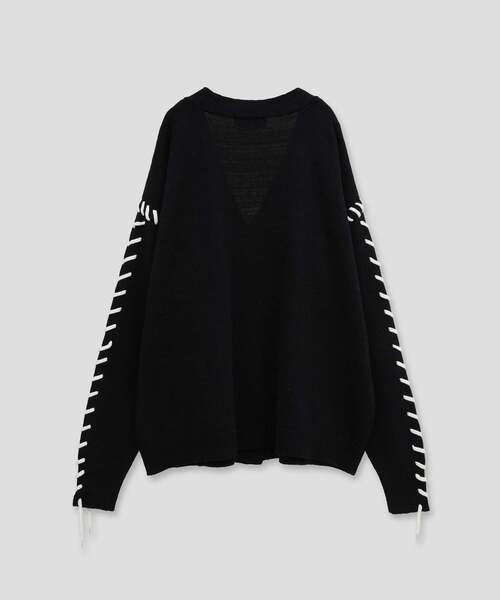 ニット セーター BLANKET STITCH KNIT SHORT CARDIGAN レディース CONVERSE TOKYO ニット セーター BLANKET STITCH KNIT SHORT