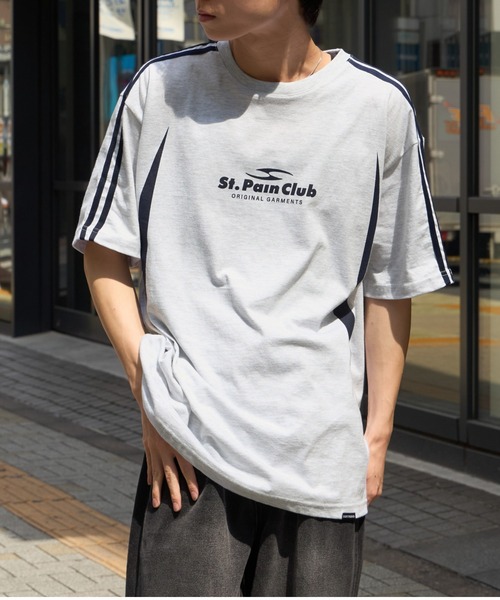 tシャツ 「UNISEX」SAINTPAIN／CIRCLE ロゴラインT レディース メンズ tシャツ 「UNISEX」SAINTPAIN／CIRCLE ロゴラインT レディース