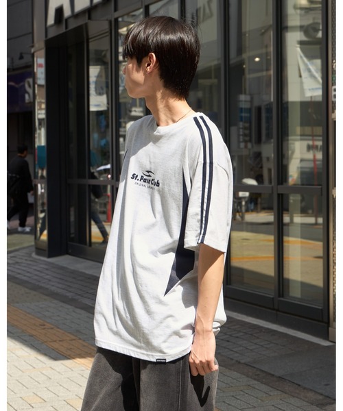 tシャツ 「UNISEX」SAINTPAIN／CIRCLE ロゴラインT レディース メンズ tシャツ 「UNISEX」SAINTPAIN／CIRCLE ロゴラインT レディース