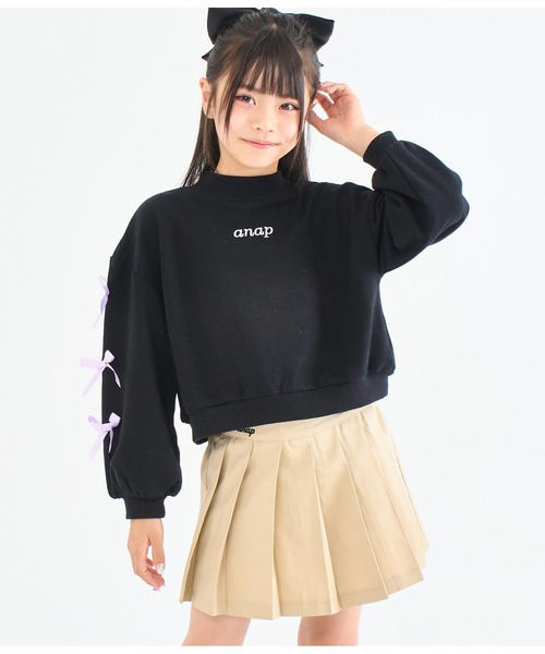 ANAP kids（アナップキッズ） スカート ハートボタン裾プリーツ