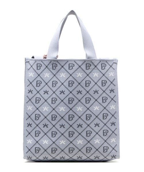 BAPY BY A BATHING APE トートバッグ MONOGRAM KNIT SHOPPER