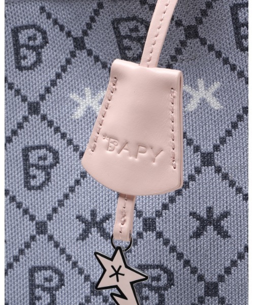 BAPYトート BAPY BY A BATHING APE トートバッグ MONOGRAM KNIT SHOPPER