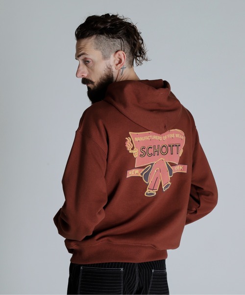 Schott N.Y.C（ショット） パーカー Schott/ショット/HOODED SWEAT