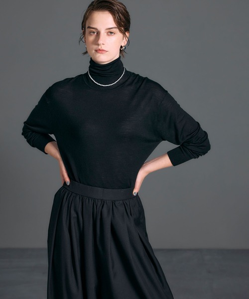 N.O.R.C ニット セーター メリノウールシアータートル レディース