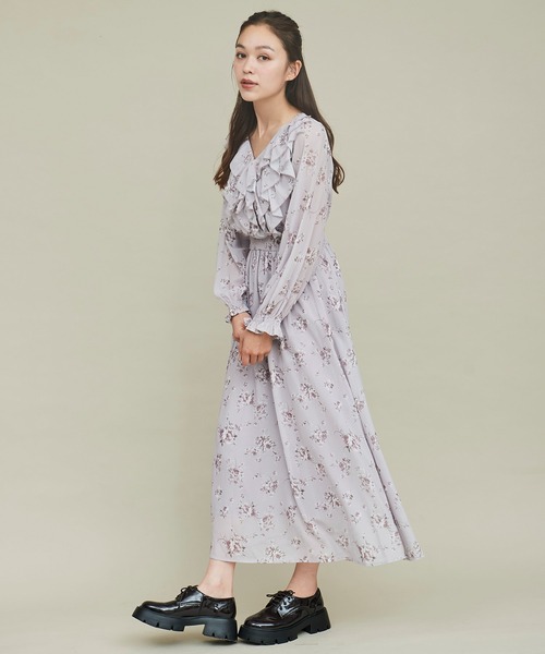 フラワープリントドレス フラワープリントドレス|LANVIN COLLECTION | LANVIN COLLECTION