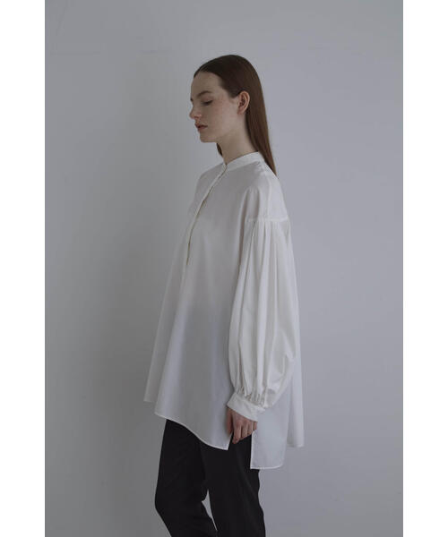 シャツ ブラウス ライトタイプライターギャザーブラウス レディース 