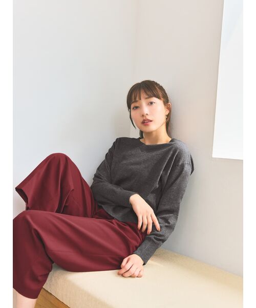 ニット セーター 2wayネックゆるニット「低身長・小柄女性」 レディース ニット セーター 2wayネックゆるニット「低身長・小柄女性