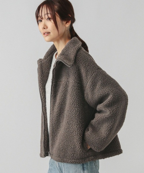 楽天市場】【SALE／40%OFF】洗えるスタンドミドルブルゾン