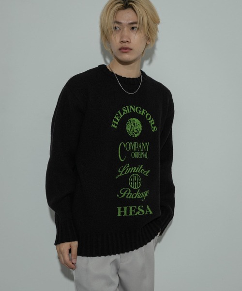 ニット/セーター PHOTO PRINT KNIT notch. ニット セーター フォトプリントプルオーバーニット レディース