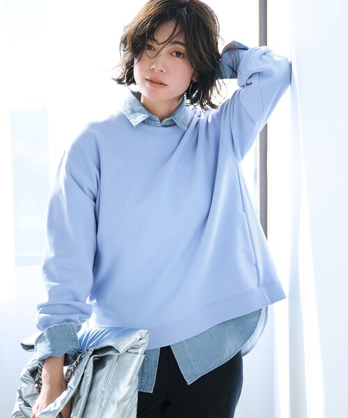 tシャツ 「WEB＆一部店舗限定カラーあり/Oggi2月号掲載」カラー スウェット レディース