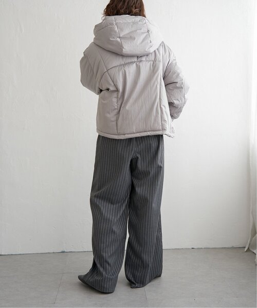 notch. ブルゾン アウター シャイニータフタフードジャケット