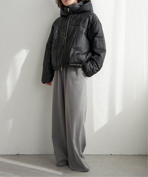 notch. ブルゾン アウター シャイニータフタフードジャケット