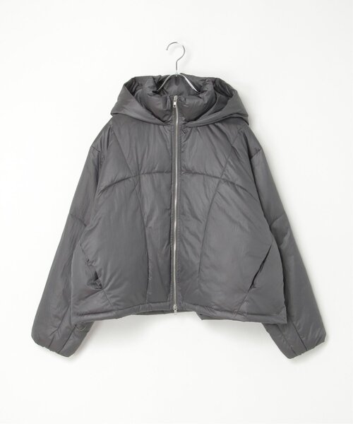 notch. ブルゾン アウター シャイニータフタフードジャケット