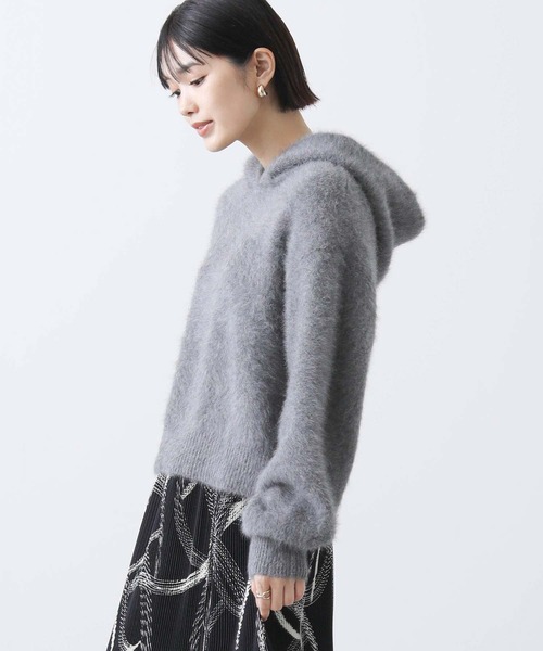 Gready Brilliant ニット FOXカシミヤフードニット レディース 