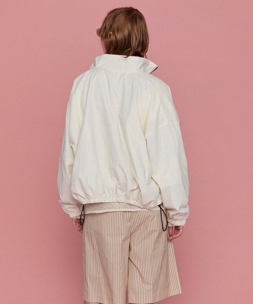 メゾンスペシャル　リバーシブルチュールドッキングトラックジャケット MAISON SPECIAL ブルゾン アウター Reversible Tulle Docking