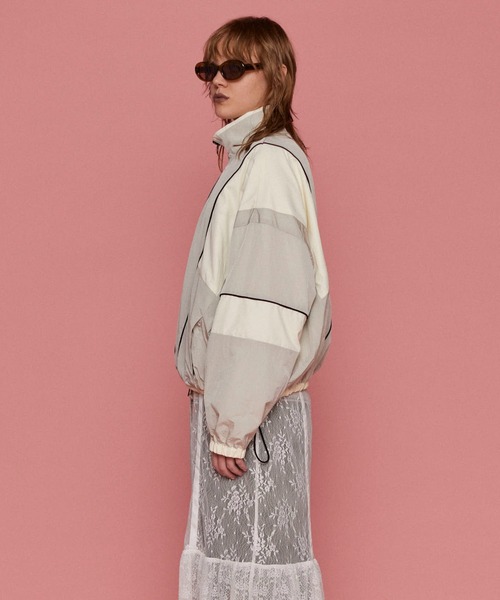 MAISON SPECIAL ブルゾン アウター Reversible Tulle Docking