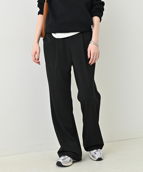 SLOBE IENA Wジャージドロストブーティーラインパンツ SLOBE IENA パンツ Wジャージドロストブーティーラインパンツ