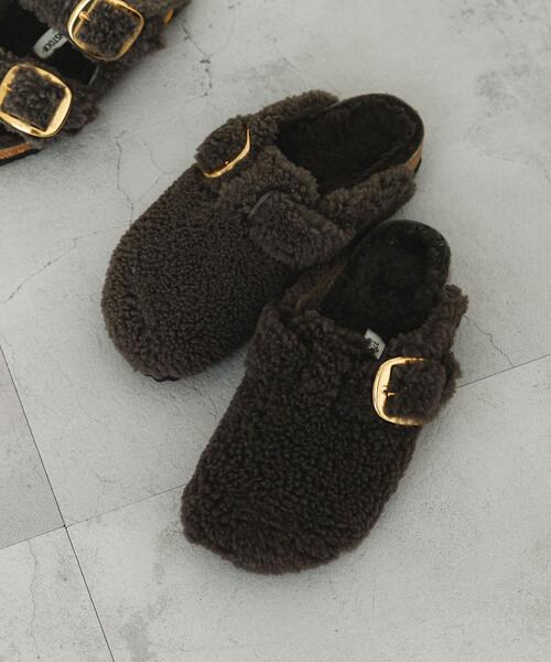靴 BIRKENSTOCK BIG BUCKLE SANDAL TEDDY 38 BIRKENSTOCK（ビルケンシュトック） サンダル BOSTON BIG BUCKLE TEDDY