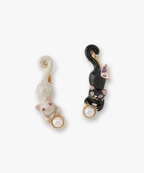 ANNA SUI イヤリング 猫モチーフ レディース : ZOZOTOWN Yahoo