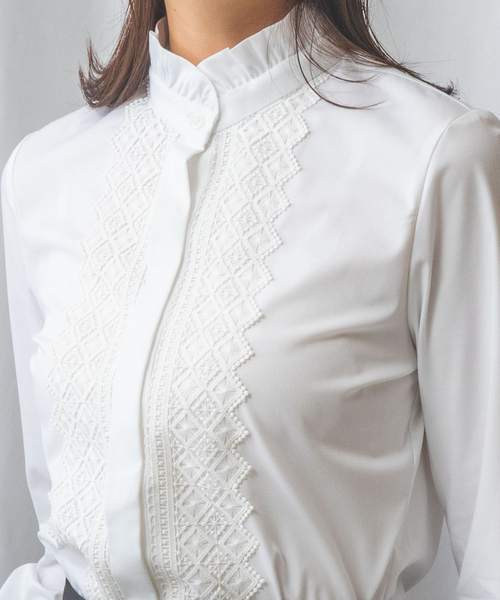 NARACAMICIE（ナラカミーチェ） ブラウス シャツ 「NARACAMICIE」衿