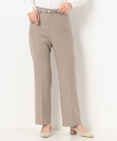 K．T キヨコ タカセ（K．T KIYOKO TAKASE）/【セットアップ対応】２ＷＡＹ ストレッチフラノ スリムストレートパンツ K.T KIYOKO TAKASE（K.T キヨコ タカセ） パンツ 「セットアップ対応