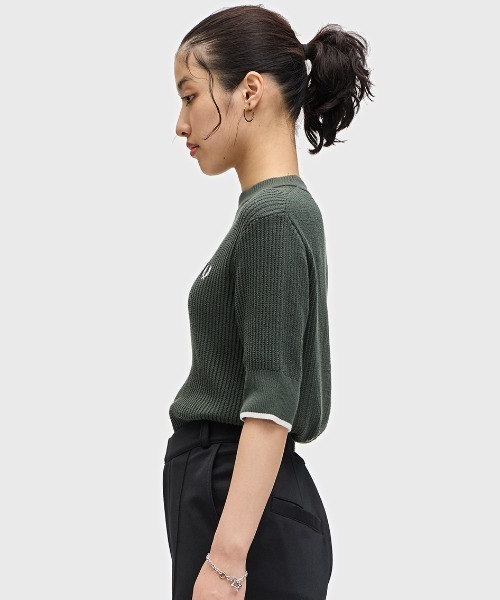 FRED PERRY tシャツ Mesh Knit T-Shirt/メッシュニットTシャツ FRED PERRY tシャツ Mesh Knit T-Shirt/メッシュニットTシャツ