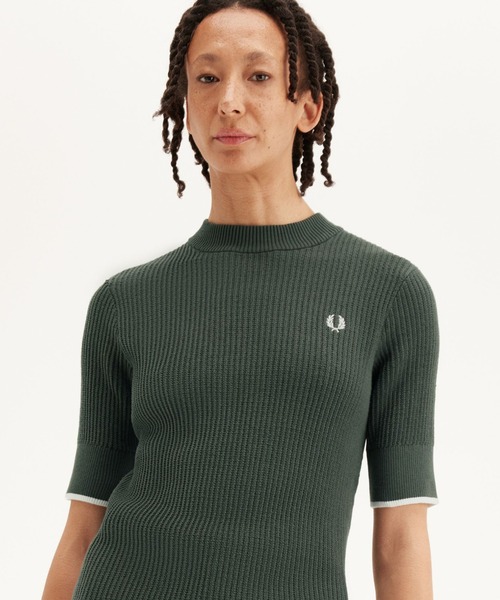 FRED PERRY tシャツ Mesh Knit T-Shirt/メッシュニットTシャツ FRED PERRY tシャツ Mesh Knit T-Shirt/メッシュニットTシャツ